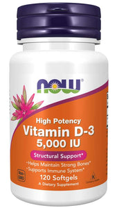Vitamin D-3 5000 IU Softgels